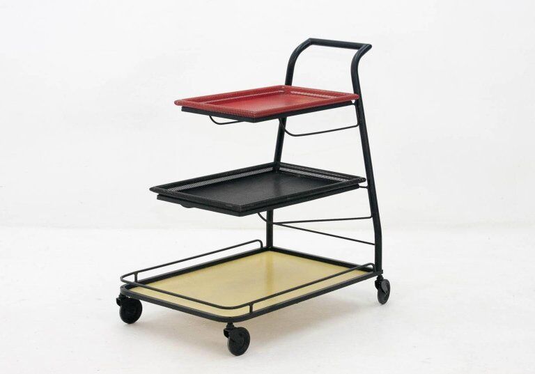 Mathieu Matégot 'Demon' Trolley for Artimeta, 1950