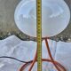 Vintage Space Age orange opaline table lamp 70s