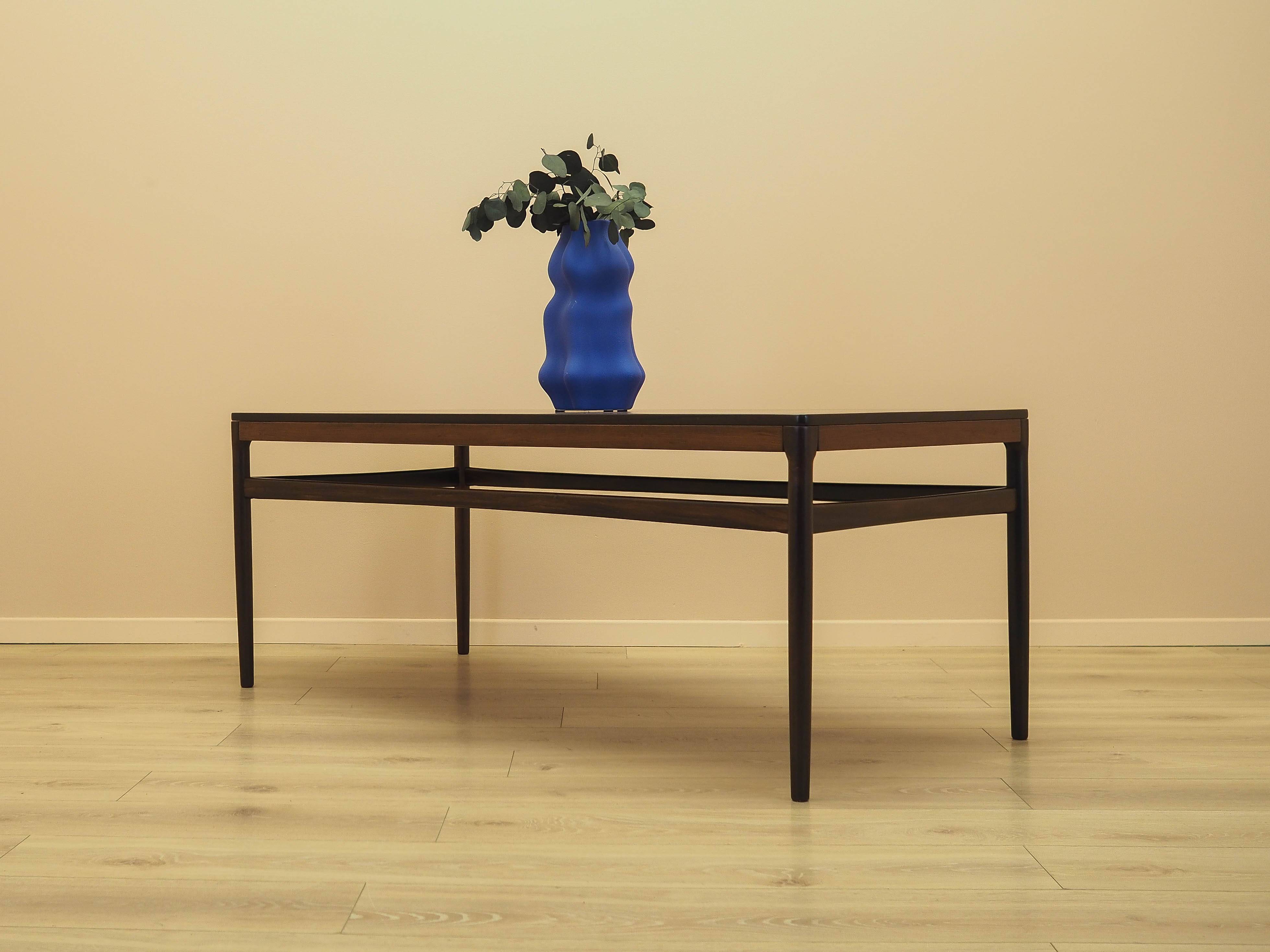 Table basse en palissandre danois, années 1970