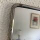 Miroir triptyque barbier chromé chocolat vintage 1940 - 21 x 49 cm