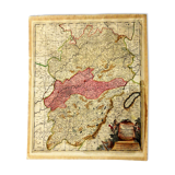 Old map of the Franche Comté Gérard Valk 1690