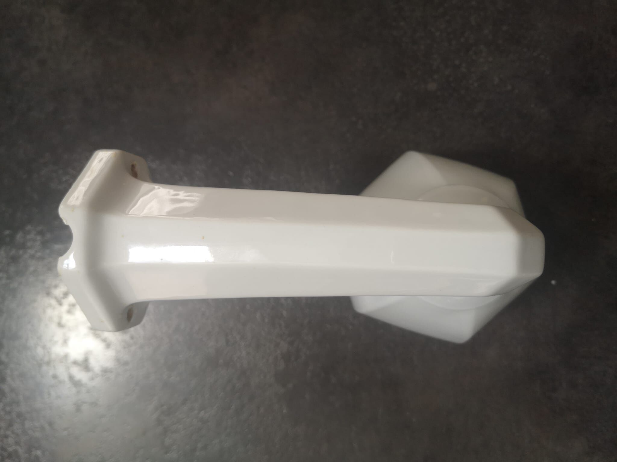 Wall lamp old white porcelain bathroom art deco 1930 opaline tulip