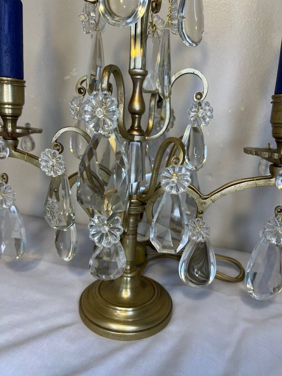 Pair of bronze candlesticks