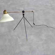 lampe de sol vintage | lampe | laiton | années 1960