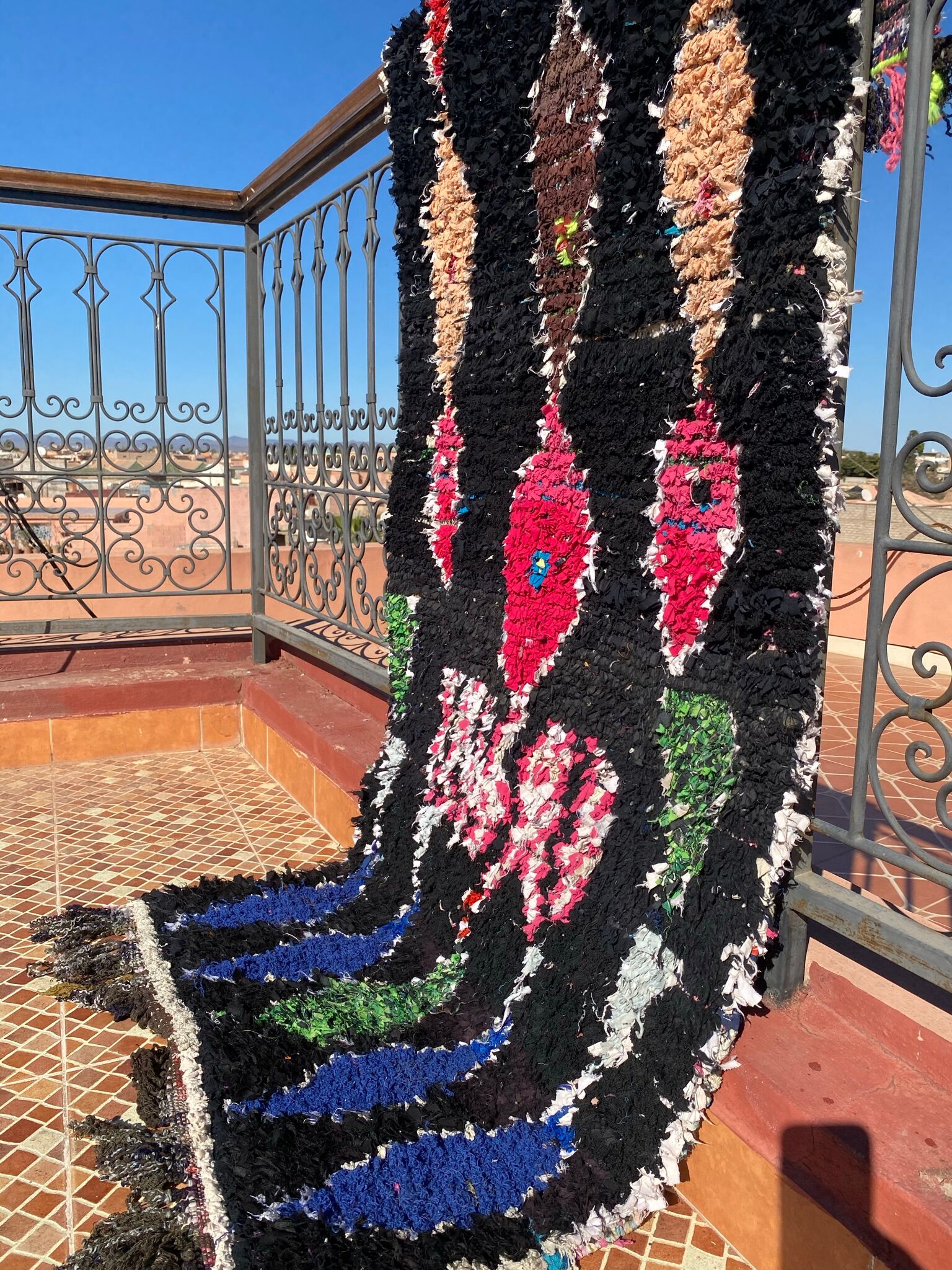 Carpet marocain boucherouite yanis