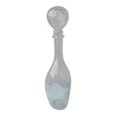 Carafe bouteille en verre bullé