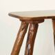 Olive wood stool, France 1970s