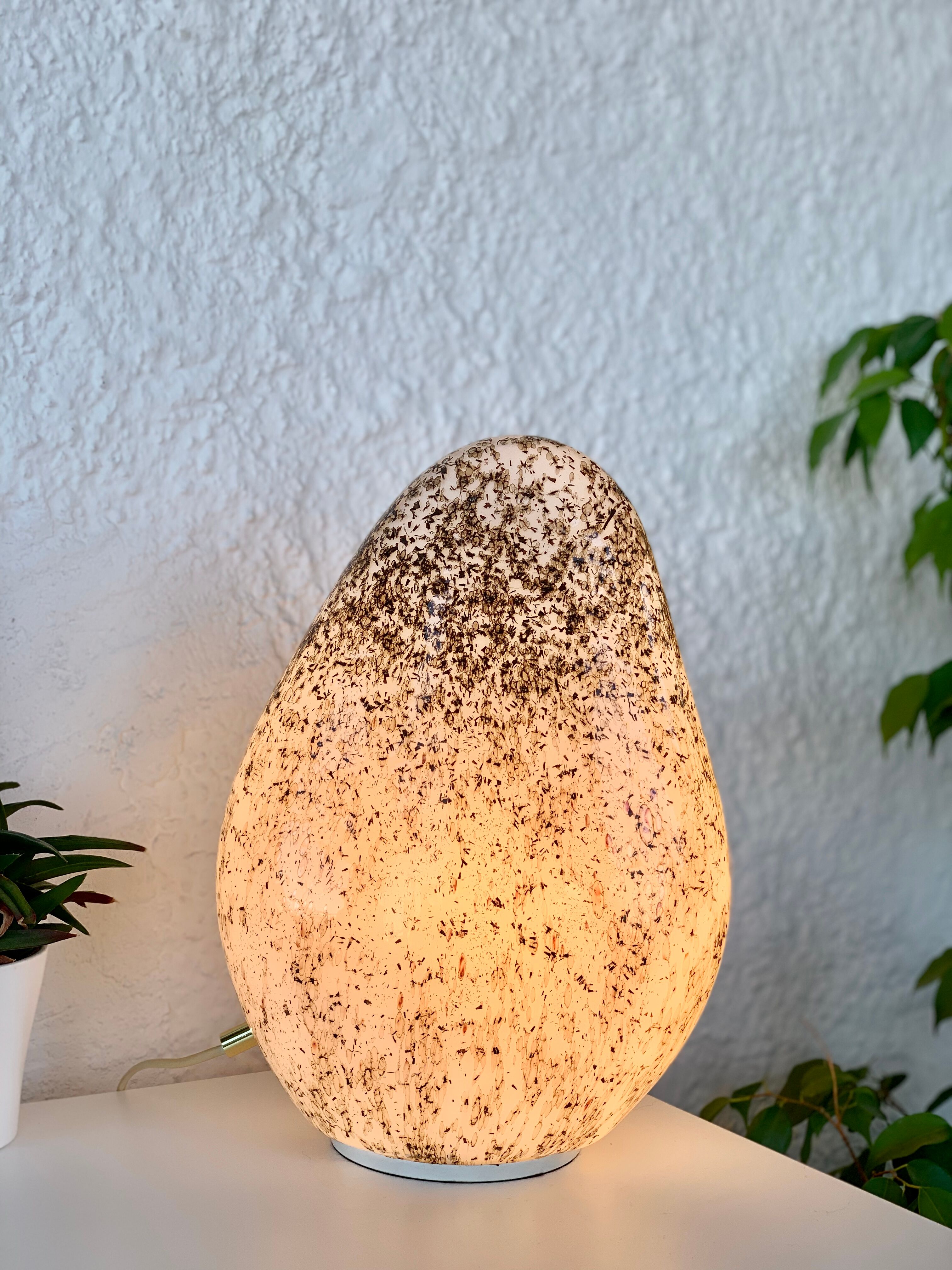 Murano glass lamp, blown by La Murrina, 1970s.