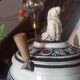 Lot de 6 chopes grès de Westerwald + grand bol + louche