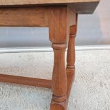 Coffee table with balusters in the manner of farmhouse tables