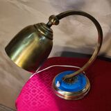 art deco bronze brass lamp 25w elec ok original h 28x25