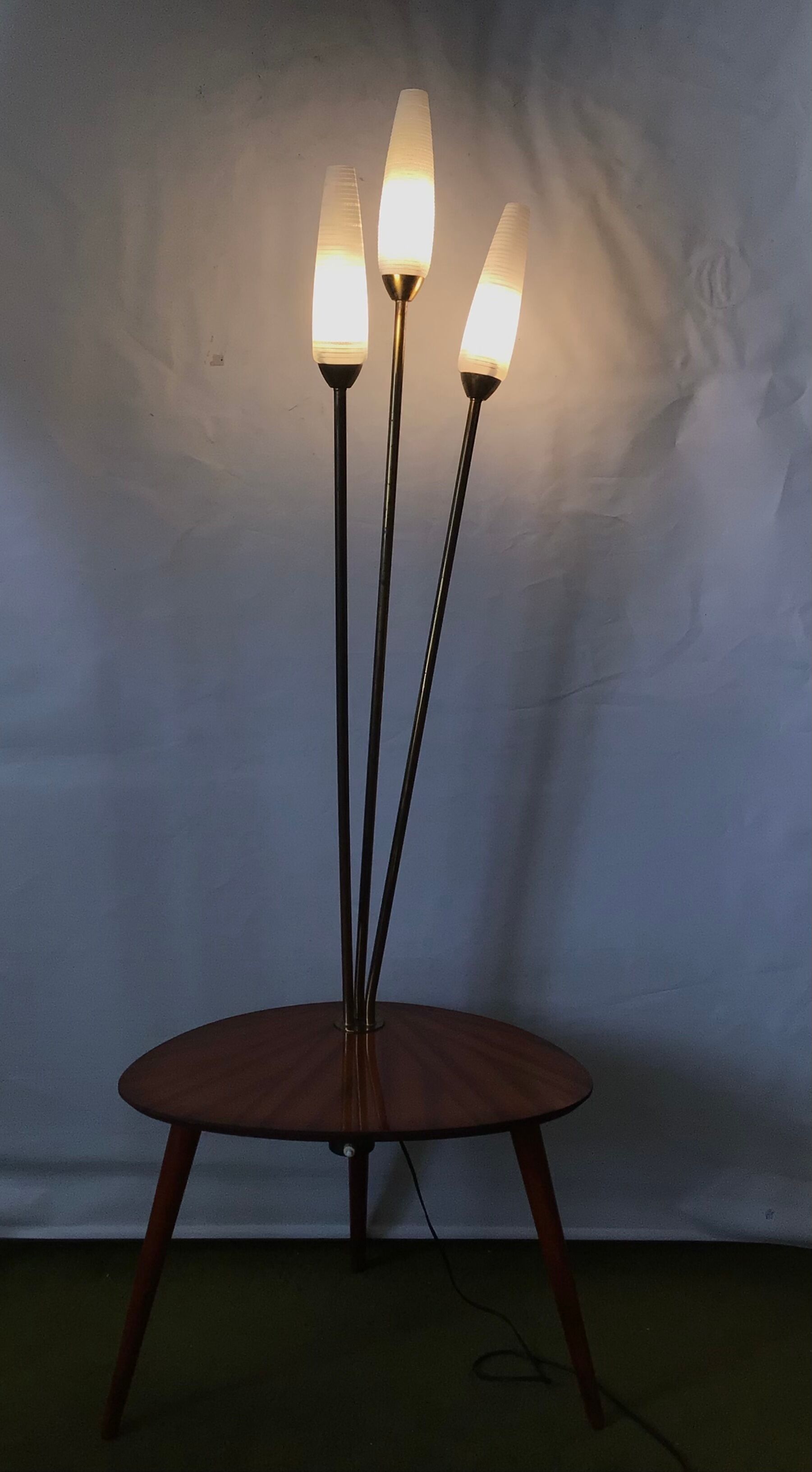 Floor lamp table