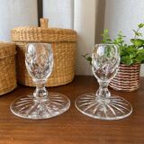 Crystal candlestick duo