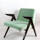 Light Green Bunny Armchair by Józef Chierowski, 1970s
