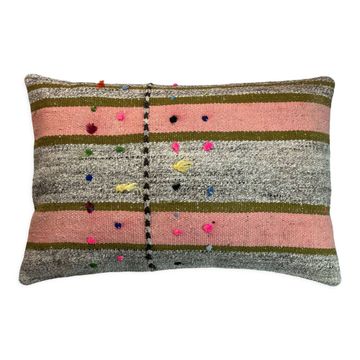 Housse de coussin vintage turque faite à la main, 40 x 60 cm