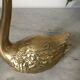 Vintage brass swan