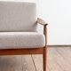 Canapé Arne Vodder modèle FD164 en teck, tissu bouclé, Danemark années 1960