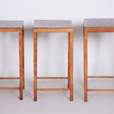 Brown Jan Vanek pull out tables made in 1930s Czechia