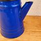 Vintage blue enamelled coffee maker