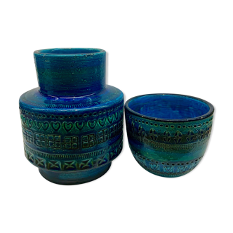 Vase & Pot by Aldo Londi for Bitossi, 1960s