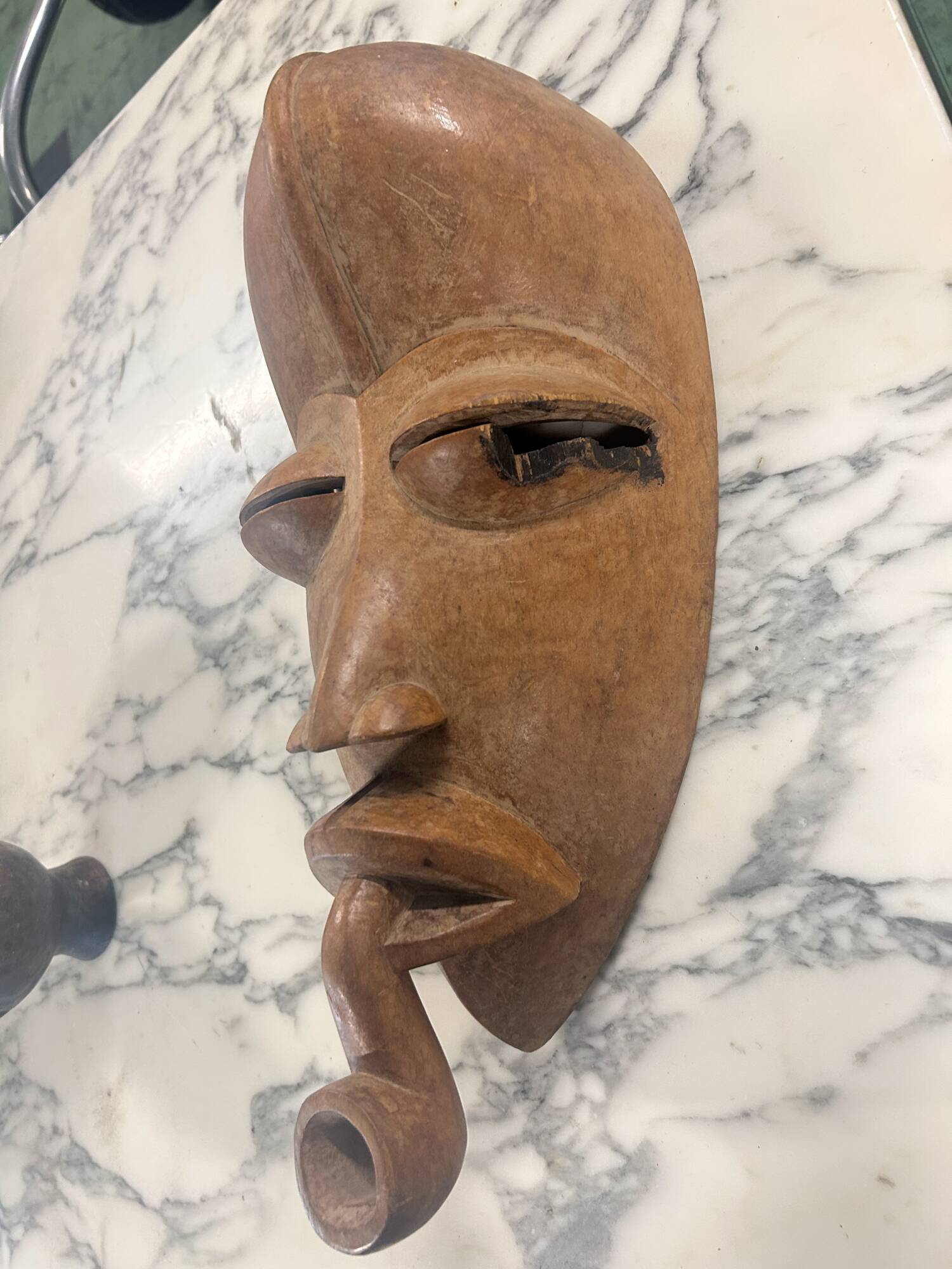 Light wood African mask