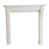 White fireplace mantle
