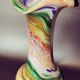 Blown glass vase from Cristallerie Pierre de Lune