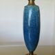 Blue and bronze crackle ceramic lamp