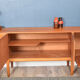 Restored Long Retro Teak 1960s Mcintosh Torpedo Teak Sideboard Cabinet
