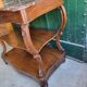 Console en noyer sculptée plateau marbre du xix ème siecle