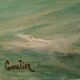 Fishing boat in the Mediterranean, oil by François Gautier