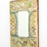 Decorative plaster mirror from the 70s