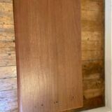 Side table / end table in wood and old metal