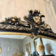 Antique Napoleon III pediment mirror