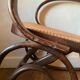 Wood and cane rocking chair