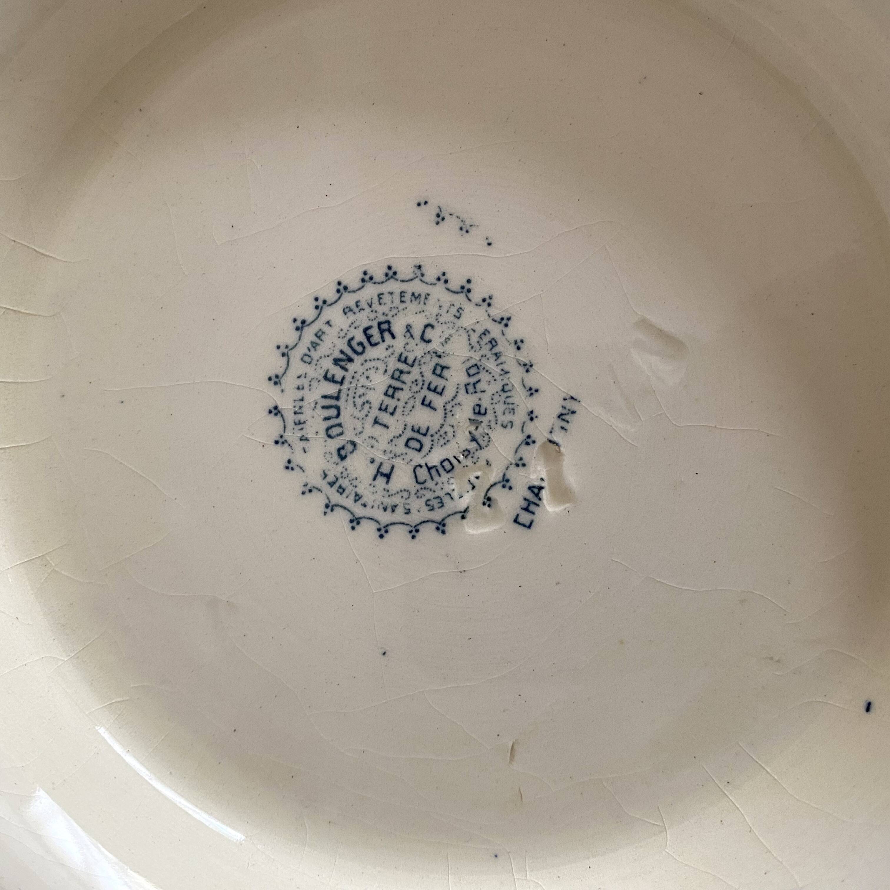 Soupière terre de fer Choisy le roi "Champigny"