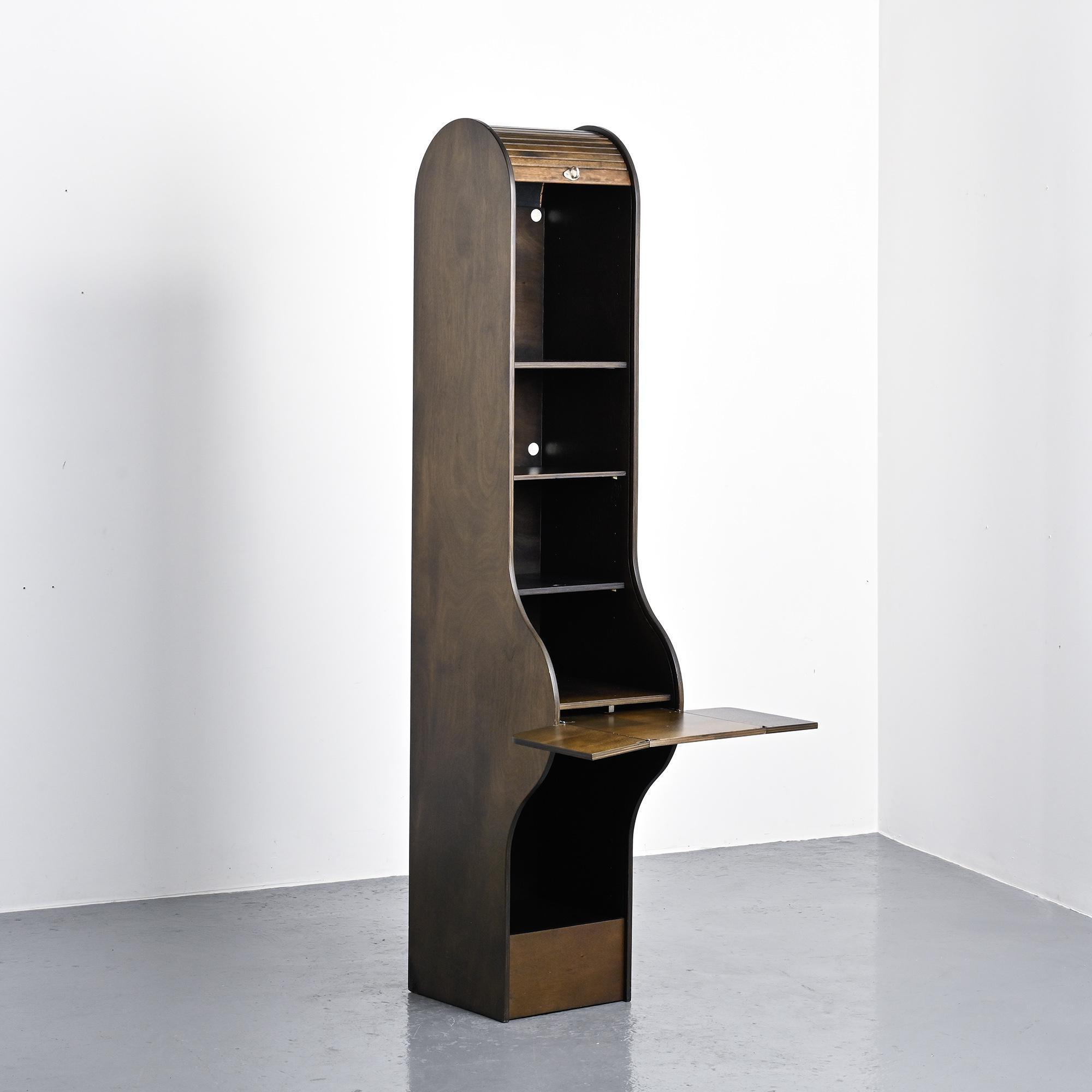 Jalousie secretary 5822 by Klaus Vogt for Thut Möbel, circa 1970.