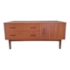 Low Scandinavian enfilade in teak, late 1960s.