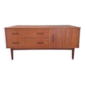 Low teak enfilade in Scandinavian design from the late 1960s.