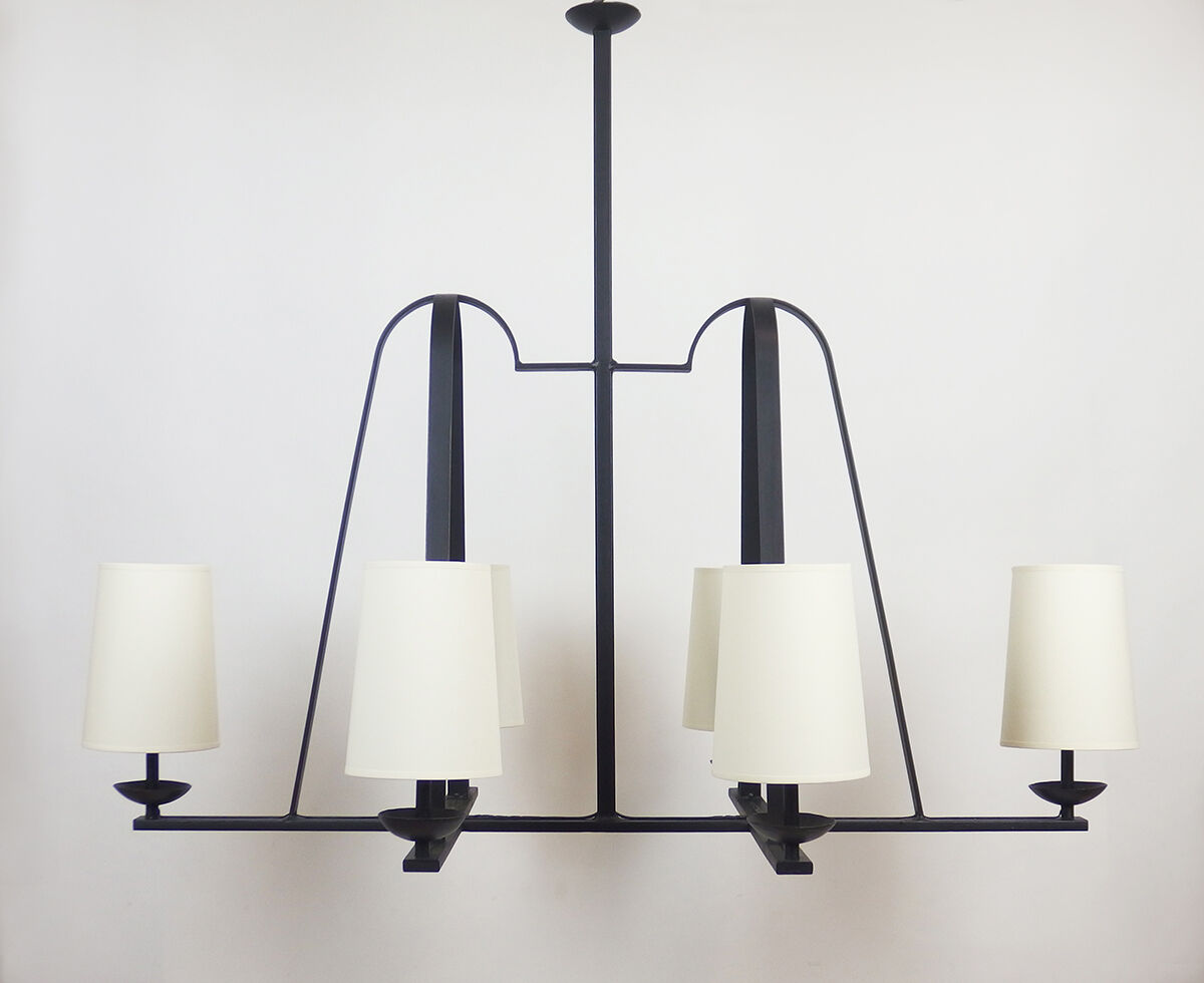 Wrought iron chandelier 1950-60