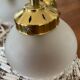 Vintage brass gooseneck wall lamp