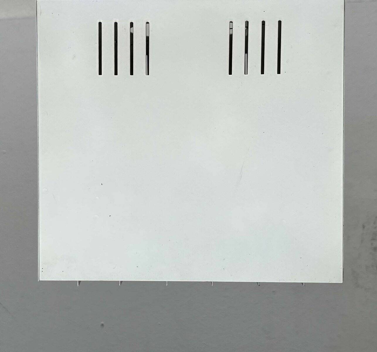 Modern minimalist cube ceiling light from the mid-century, Finland, 1960s.