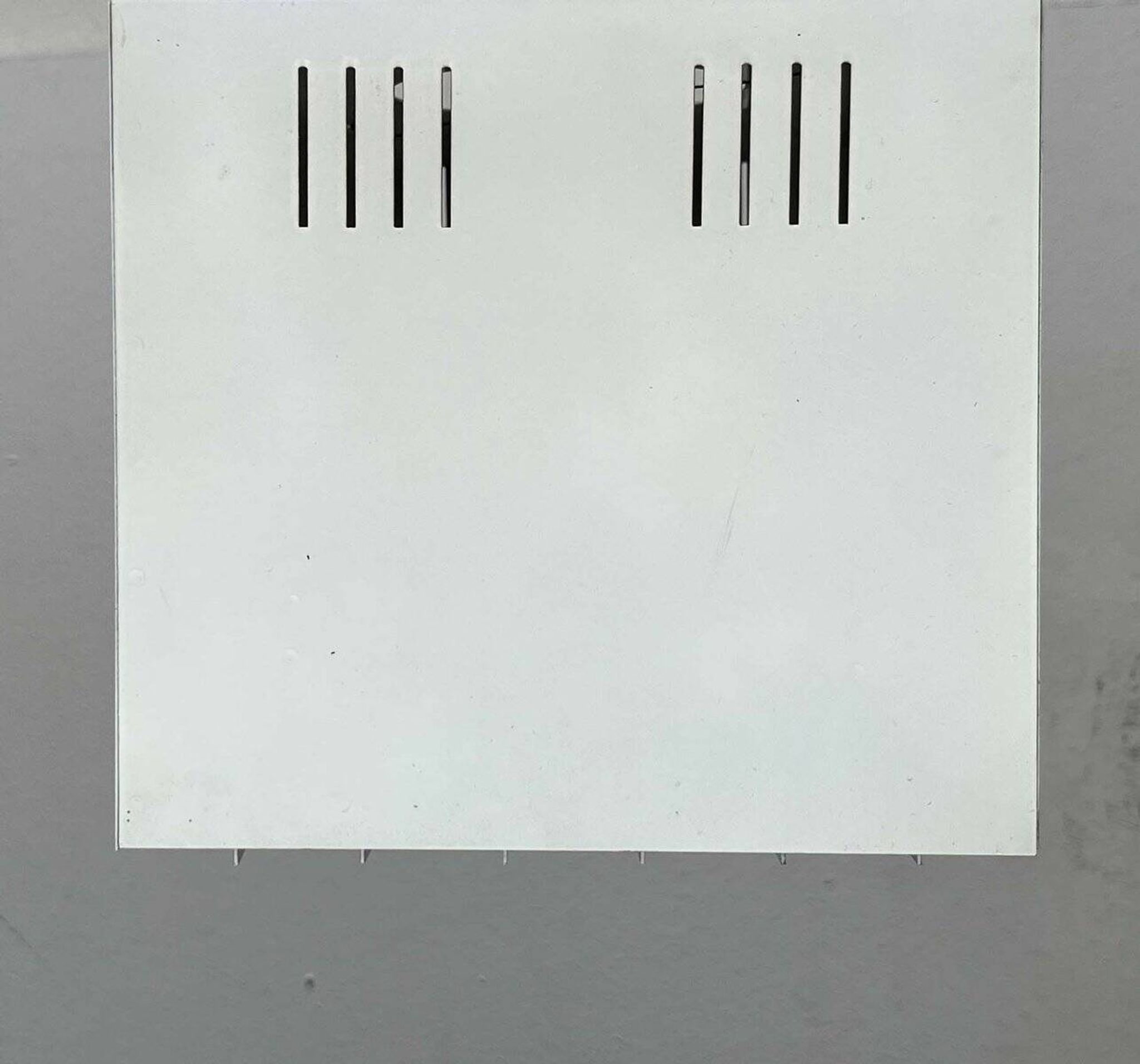 Modern minimalist cube ceiling light from the mid-century, Finland, 1960s.