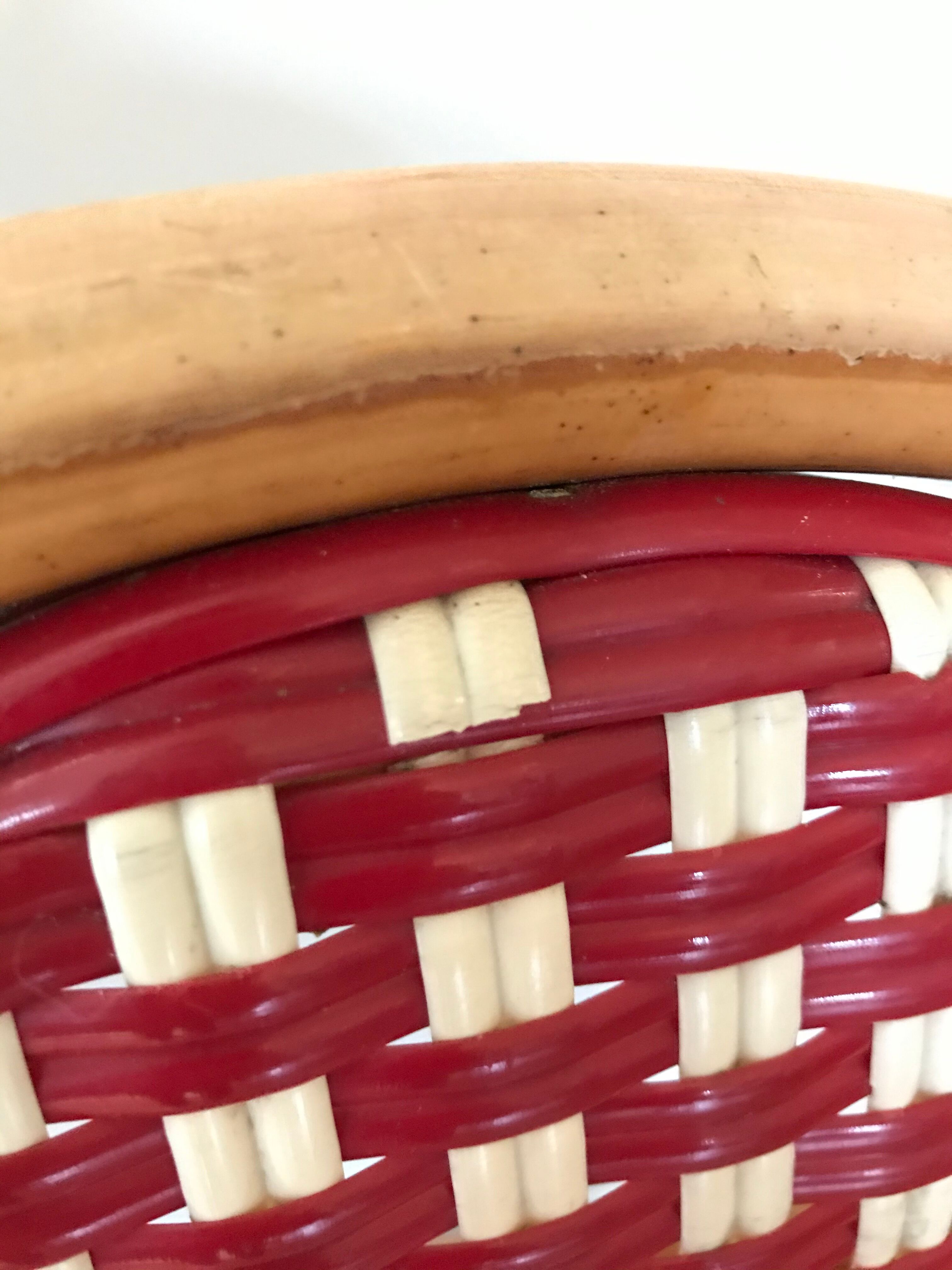 Rattan bistro chair and braiding