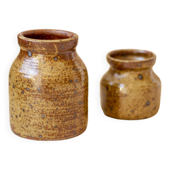 Pair of stoneware vase
