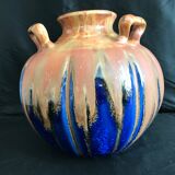 Vase with 3 handles - Gilbert Méténier - Fabrique Méténier à Gannat Art deco - art stoneware