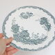 Set of 4 flat plates Terre de Fer, Saint Amand, Daisy