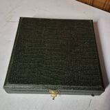 Set of 12 vintage dessert forks with pearl handles