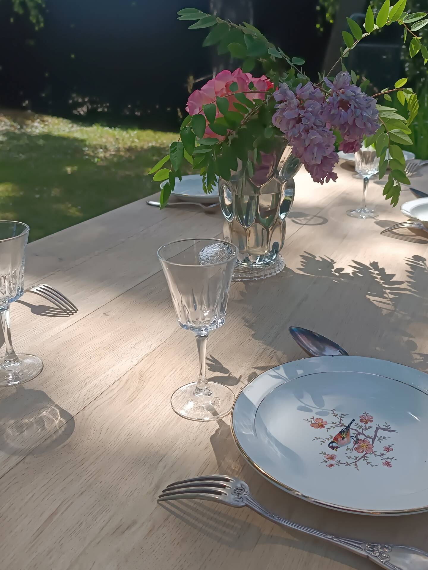 Renovated solid oak farmhouse table