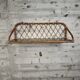 Vintage rattan wall shelf